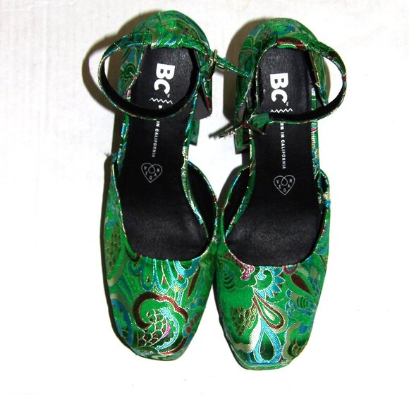 BC Used To Love You Mary Jane Multi-Colored Platform Shoes Size 6.5 - Picture 1 of 6